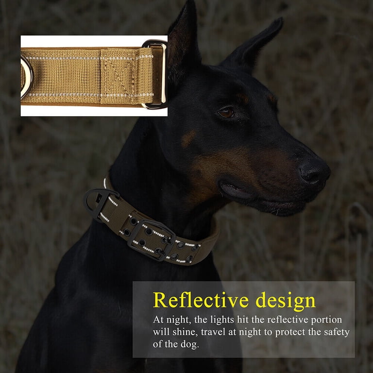 Tactical dog collar color comparison