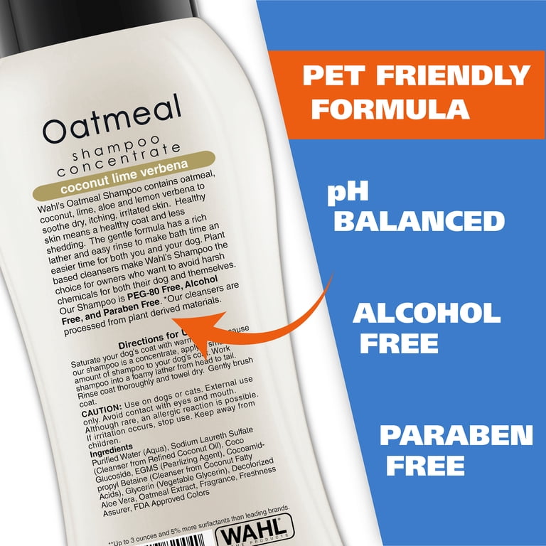 Key item features: soothes dry itchy skin, promotes healthy coat, pH balanced plant based formula