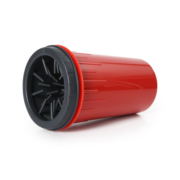 Dog paw cleaner cup front view