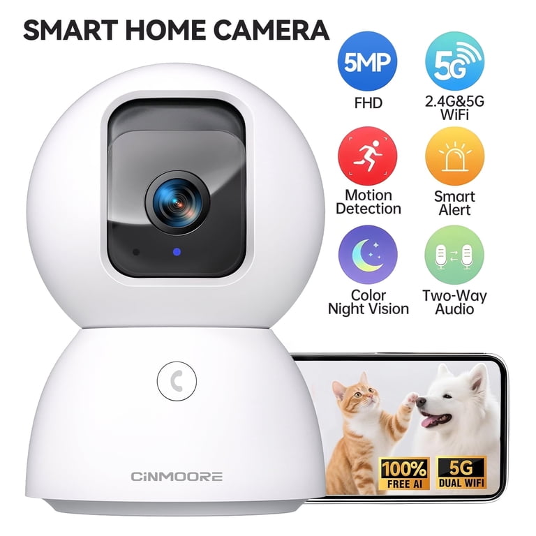CiNMOORE 2K pet camera main product shot