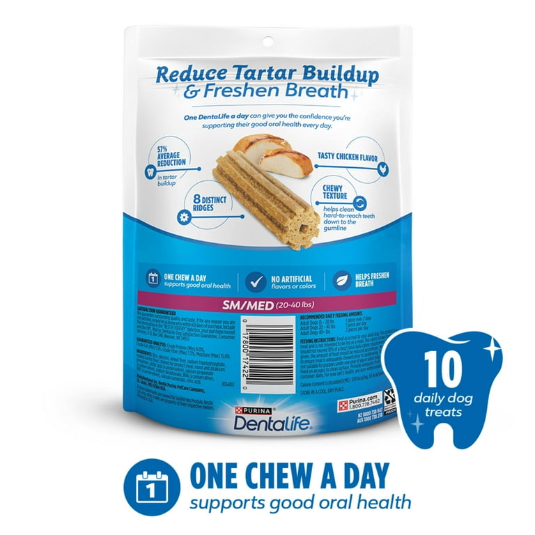 DentaLife daily dental treats for every dog - full product range lineup