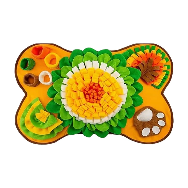 Bone-shaped snuffle mat full product view on white background
