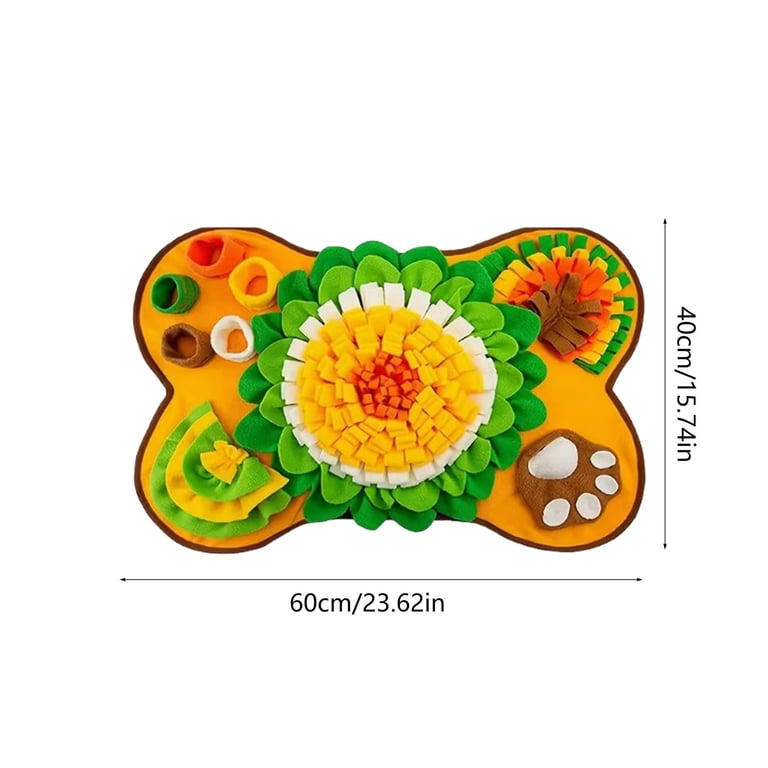 Snuffle mat dimensions 60cm x 40cm - 23.62 x 15.74 inches