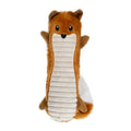 Outward Hound Sound Biterz fox toy key features - stuffing free, 2 squeakers, soft plush, floppy shape