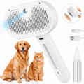 Skin-friendly 140 degree curved stainless steel bristles deep combing golden retriever undercoat