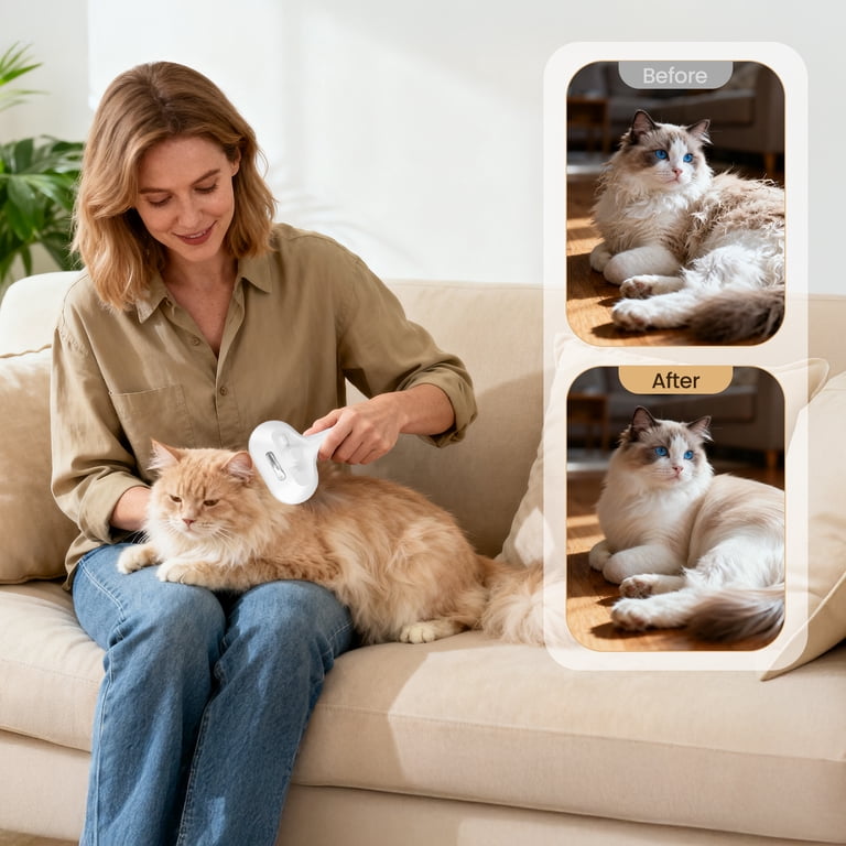 Suitable for all pets short medium and long hair - dimensions 4.52 x 7.87 inch with USB charging cable
