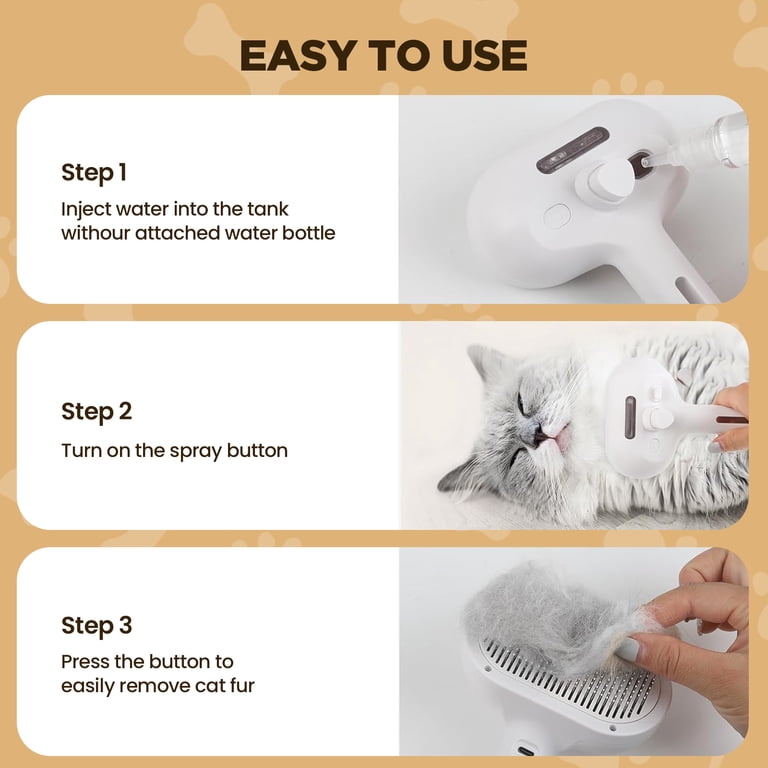 Pet grooming brush product detail shot