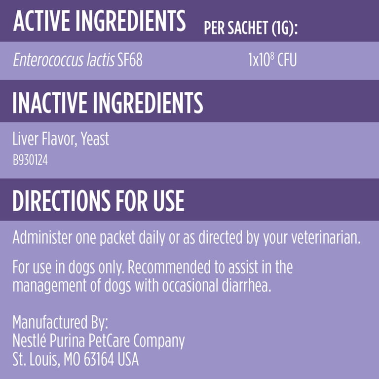 FortiFlora ingredients and directions for use