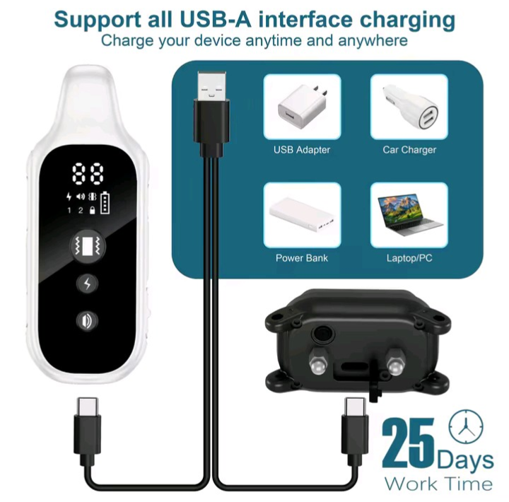 USB-A charging support - 25 days battery life