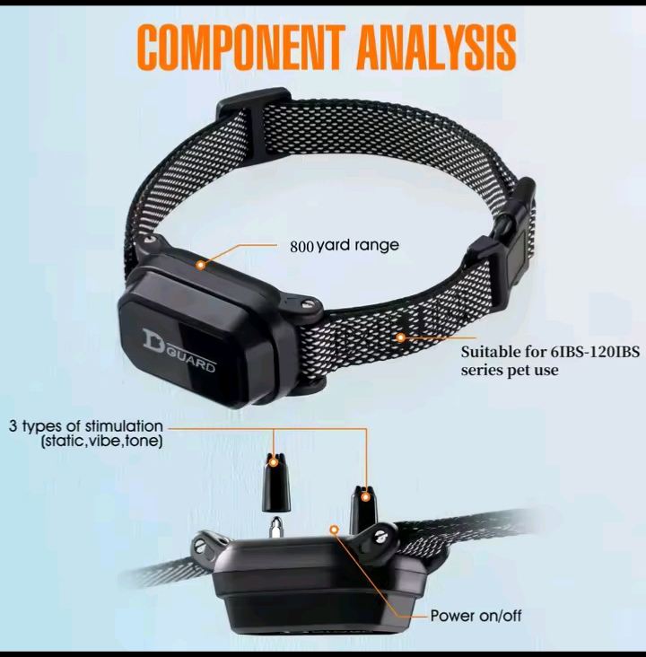 Component analysis - 800 yard range, 3 stimulation modes, power on/off