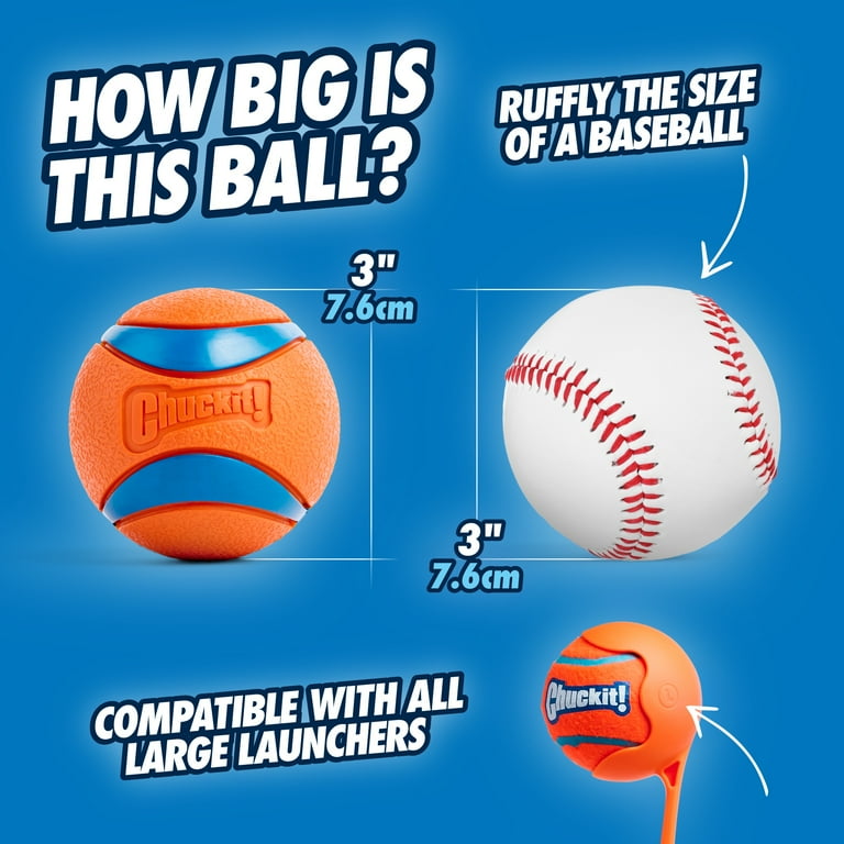 Chuckit! Ultra Ball – Large (3") High-Bounce Fetch Toy