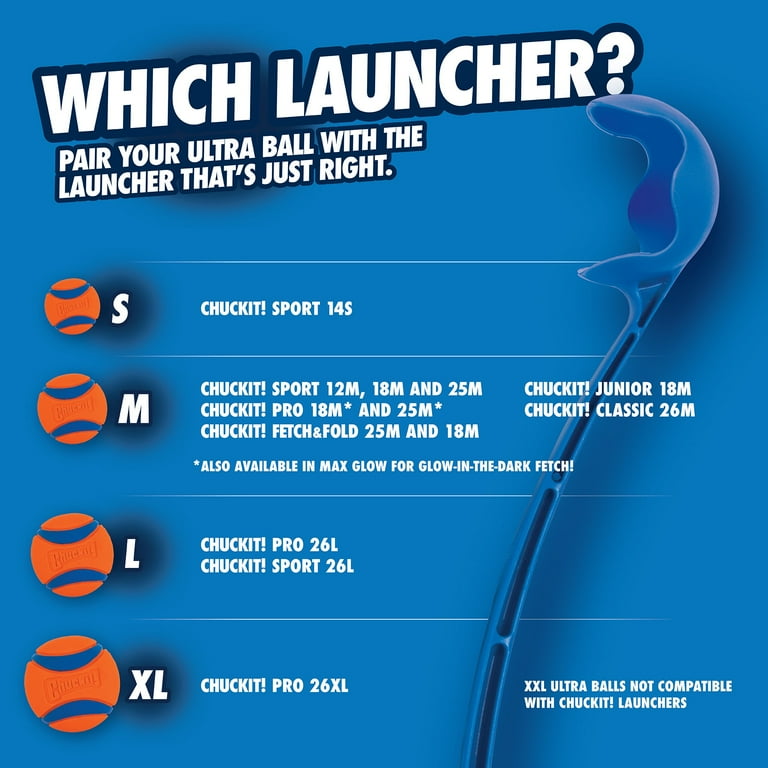 Chuckit! Ultra Ball – Large (3") High-Bounce Fetch Toy