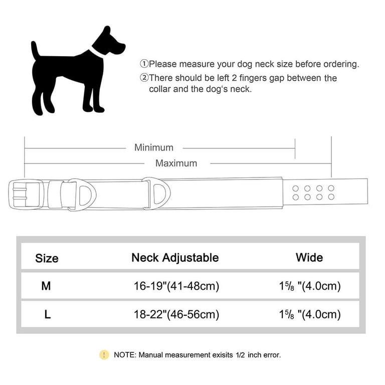 Tactical dog collar padded lining