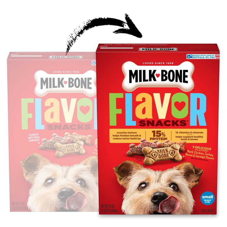 Milk-Bone Flavor Snacks Small Dog Biscuits, 24 oz