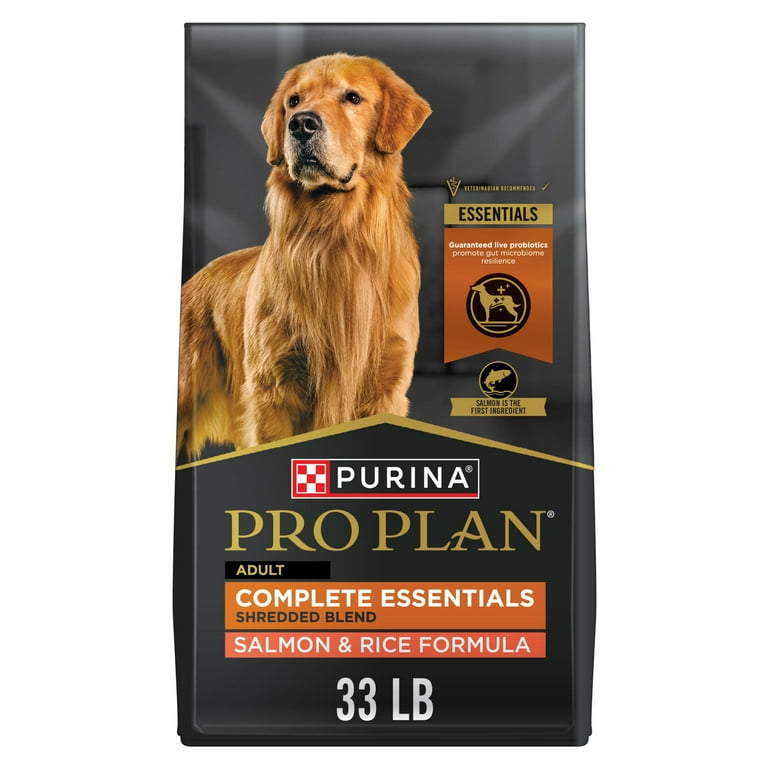 Purina Pro Plan Complete Essentials Salmon & Rice Adult Dry Dog Food, 33 lb