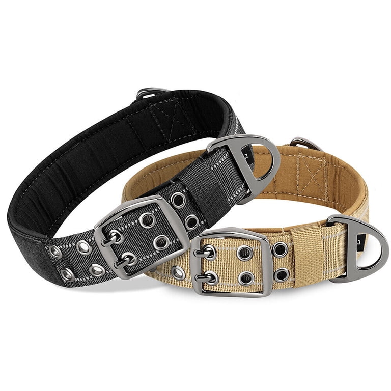 Tactical dog collar reflective design