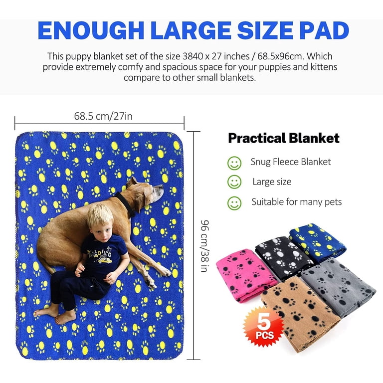 Cute paw print fleece blanket designs