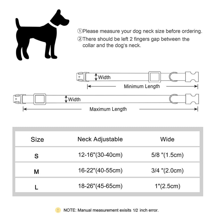 Adjustable reflective collar straps in four colors