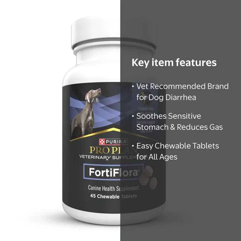 FortiFlora chewable tablets key product features