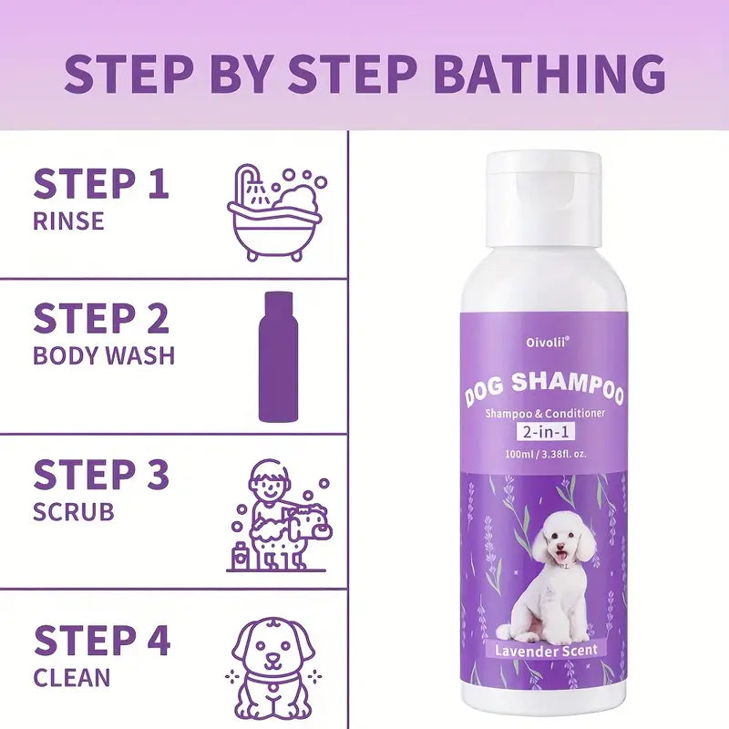 2-in-1 Dog Shampoo & Conditioner – Lavender Scent